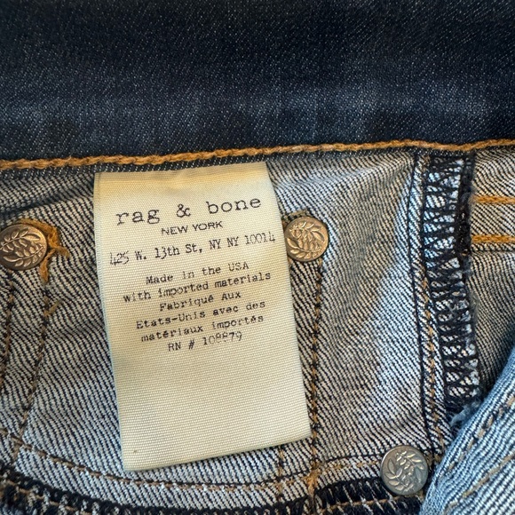 rag & bone Mid Rise Ankle Skinny Jeans in Rae - Picture 4 of 7